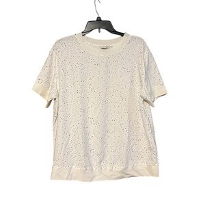 Spotted Short Sleeve Blouse